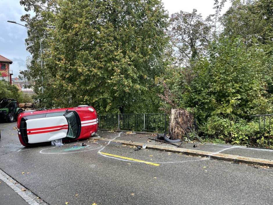 Endlage Unfallfahrzeug